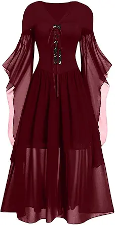 OIOLOYJM Sexy Plus Size Halloween Costumes Woman 2025 Witch Costume Women Vampire Gothic Corset Renaissance Dresses Clothes