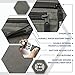 VENTURE 4TH Travel Money Belt - Slim Passport Holder RFID Blocking Travel Pouch to Protect Cash, Credit Cards and Travel Documents (Gray)