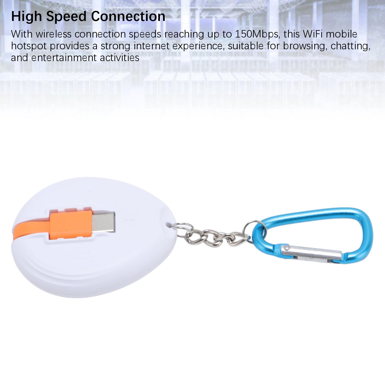 Annadue Rrouter Mobilny 4G LTE Odblokowany, Przenośne Urządzenie Hotspot Wi -Fi 150 Mbps ROUTER NETORY Z GLASEM KARTY SIM, Zasilaniem USB, Plug and Play, do Podróży