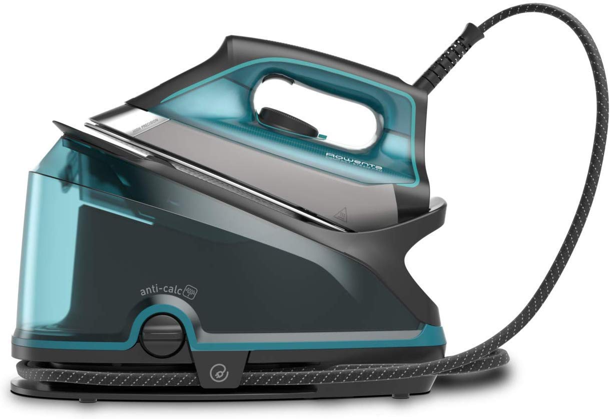 Rowenta Compact Steam Pro - Centro de planchado, 6.3 bares de presión, golpe de vapor de 325 g/minuto, suela antiarañazos deslizante, sistema eco (Reacondicionado)