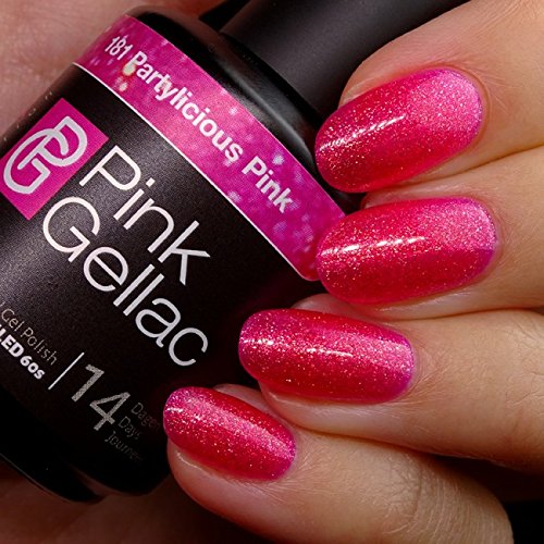 Pink Gellac #181 Partylicious Pink Soak-Off UV / LED Gel Polish (15ml / 0.5 fl oz)