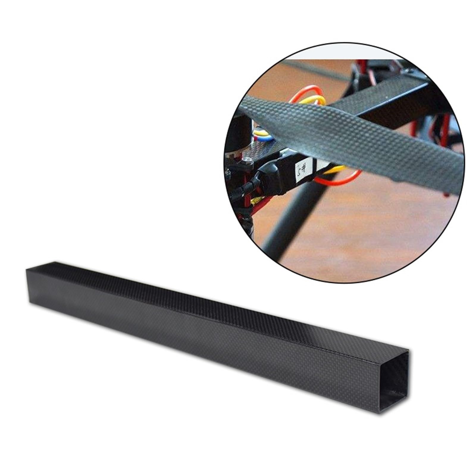 1Pcs Length 1000mm OD8mm 10mm 15mm18mm 20mm 22mm 25mm 30mm 35mm High Strength Matte Surface 3K Carbon Fiber Square Tube 3K Carbon Fiber Square(32x32x30mm Plain)