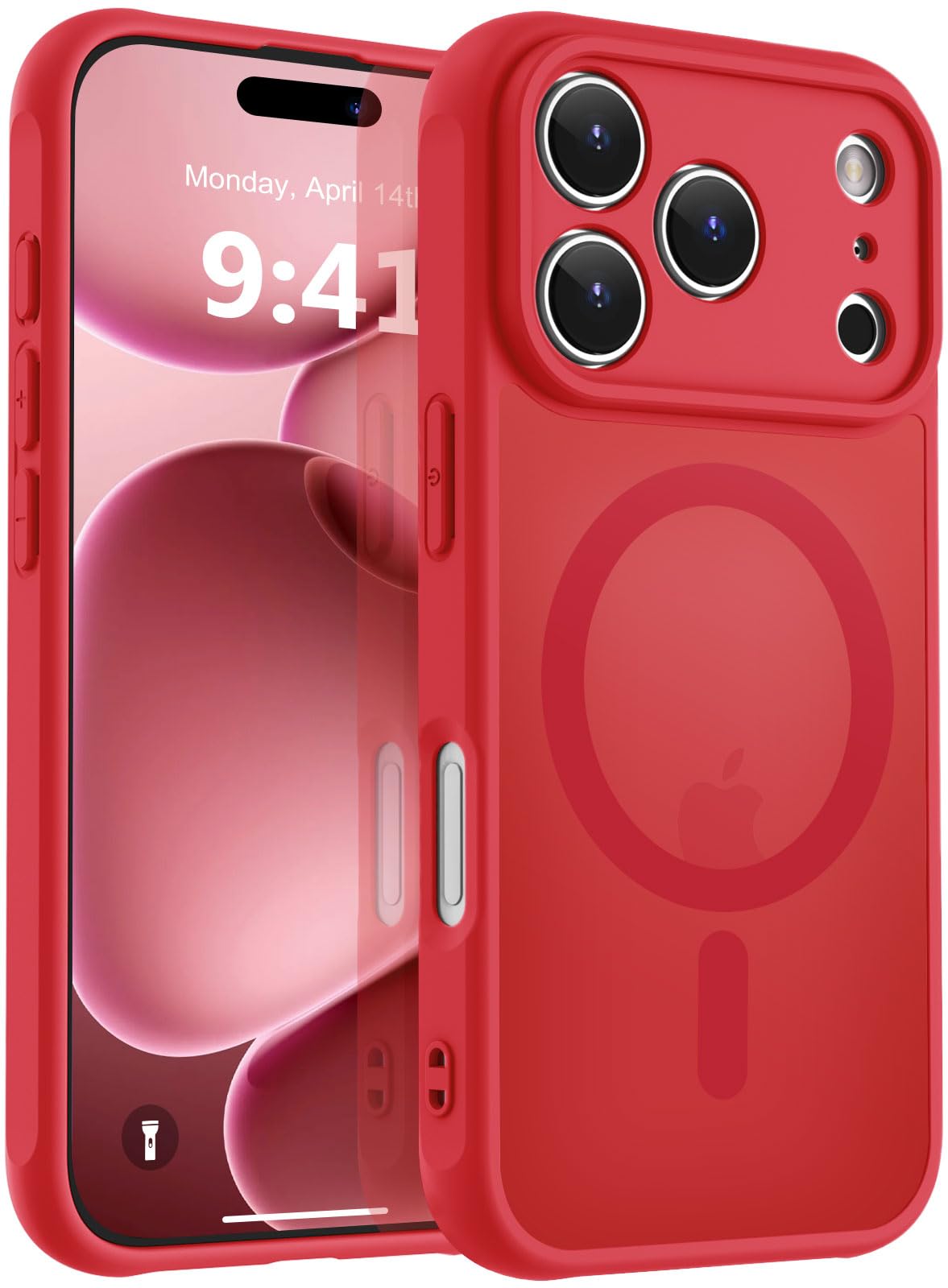 MOCCA Magnetic Shockproof for iPhone 17 Pro Max Case,Red