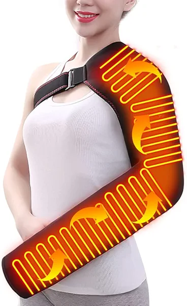 Shoulder Arm Hand Heating Pad for Pain Relief, Ultra Long Heated Wrist Wrap Heated Elbow Brace Hand Warmer for Tendonitis, Arthritis, Sports Injury Recovery, 3 Temperature Settings & Timer