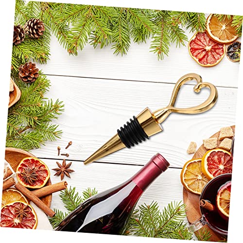 Parliky 1 Set 3 Pcs Decorative Gifts Heart Decoration Presents Cork Saver Wine Wedding Guests Proof-Heart Favors Bottle Champagne Heart-Shaped Shape Bridal Plugs Favor Shower For Stopper #TOP5