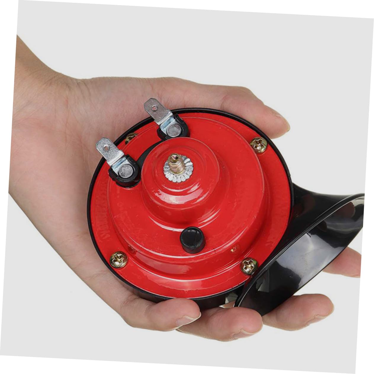 Cabilock 1 Pair Electric Snail Car Horns with Brackets Loud Train Horn for Trucks Compact Automotive Sound for Trucks Rvs and Suvs