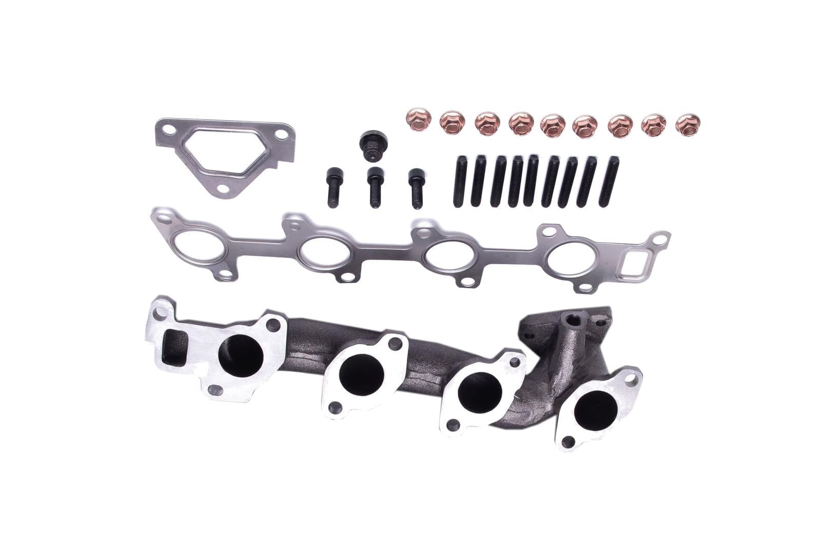 Collettore di Scarico 220 CDI OM646 W203 C209 W211 W906 W639 A6111420501 A6461420201 A6461420301 6111420501 6461420201 6461420301 con Kit Guarnizioni in Ghisa Sferoidale