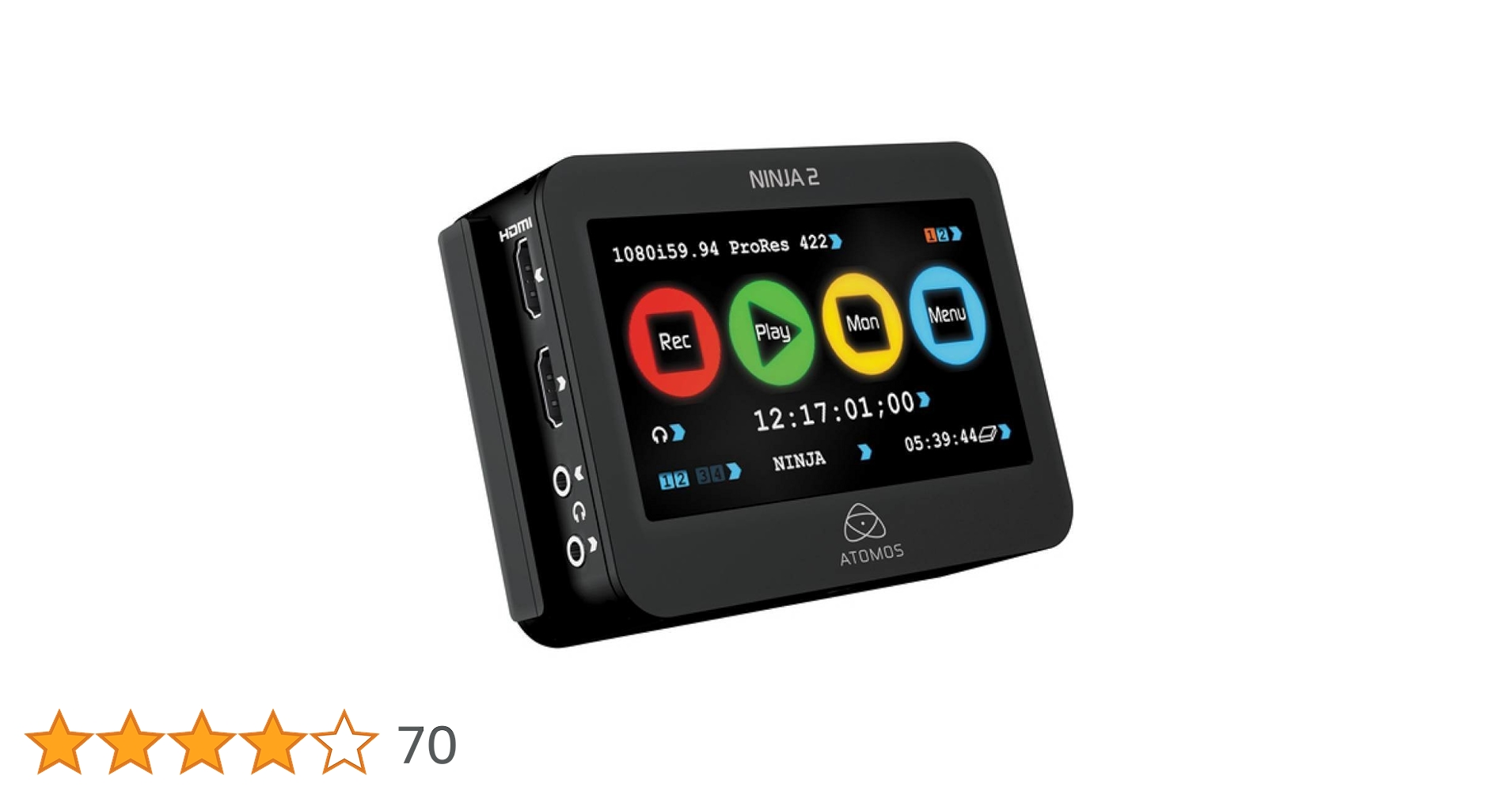 【新品・未使用】ATOMOS アトモス Ninja 2 Amazon | ATOMOS アトモス Ninja 2 (New Bundle) モニター一体型