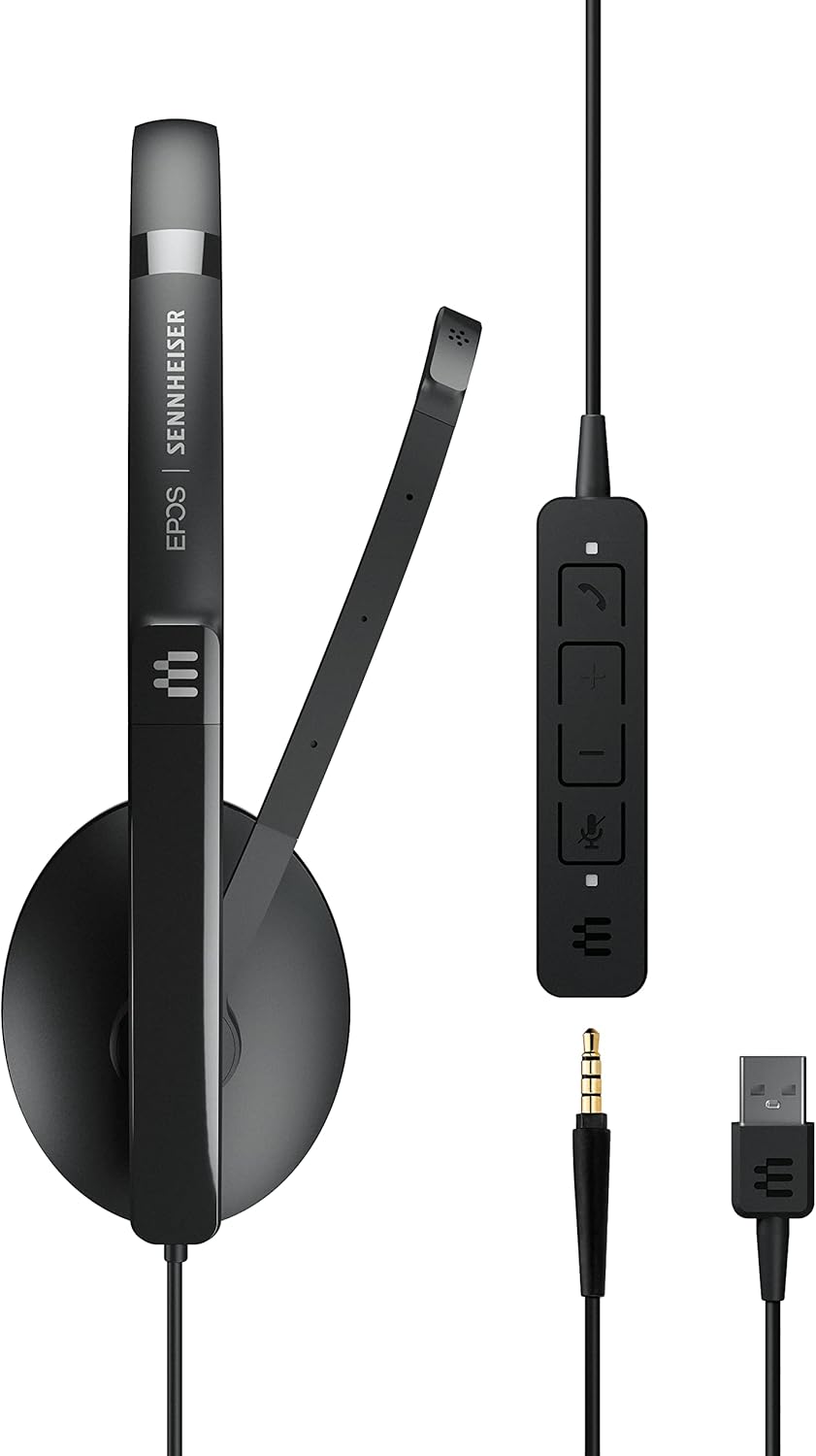 EPOS I SENNHEISER Adapt 135 USB II - Adapt 100 Series - Headset - on-Ear - Wired - USB, 3.5 mm Jack - Black - Optimised for UC
