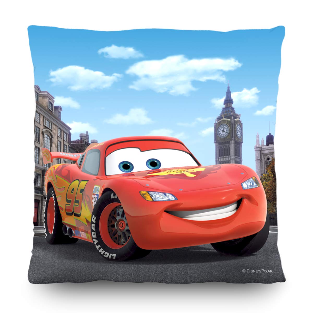 AG Design Disney Cars dekoracyjna poduszka, poliester, wielokolorowa, 40 x 40 cm