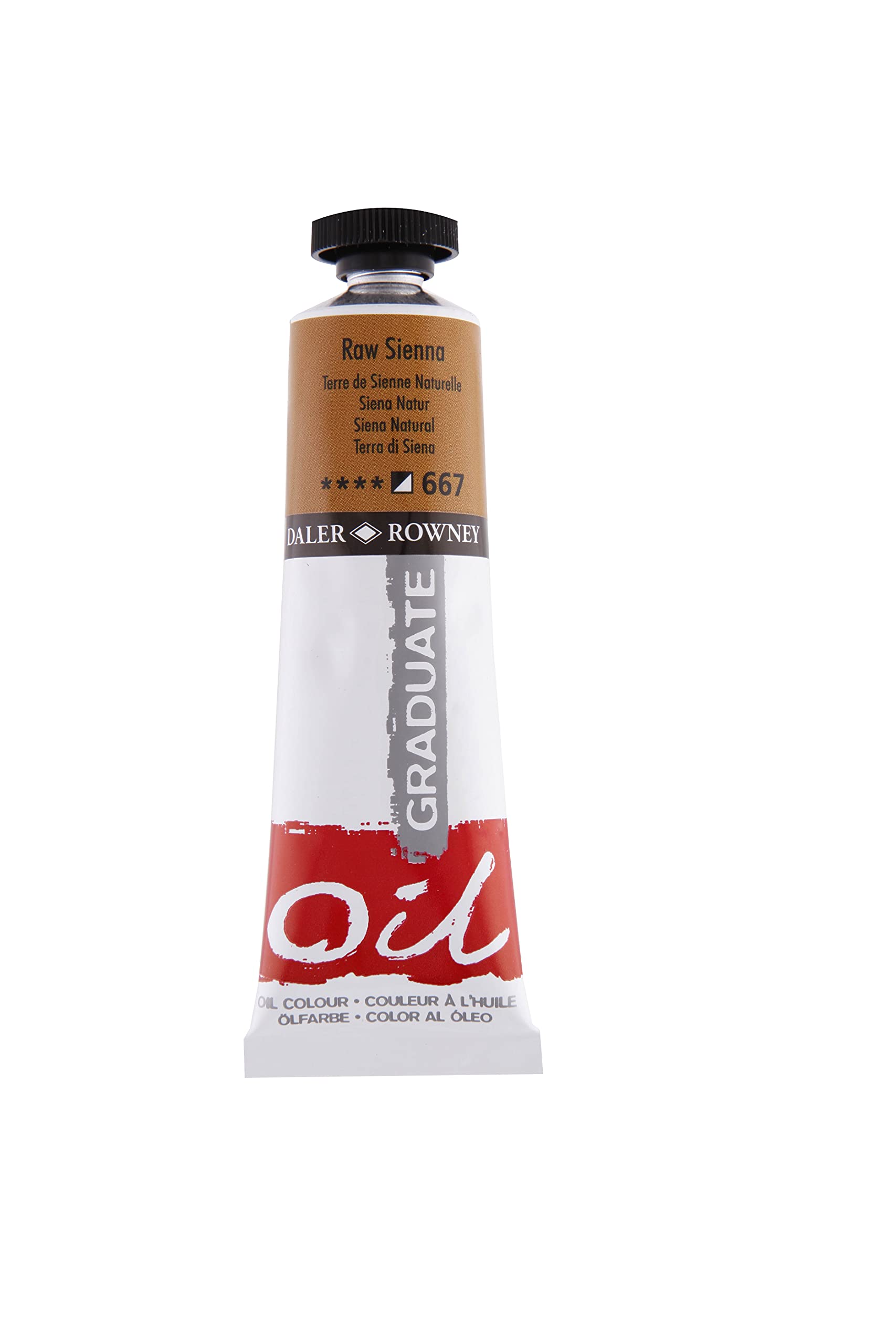Daler Rowney Aluminium Daler-Rowney Graduate Oil Paint, Tube, 1.28Oz - 38 Ml, Raw Sienna