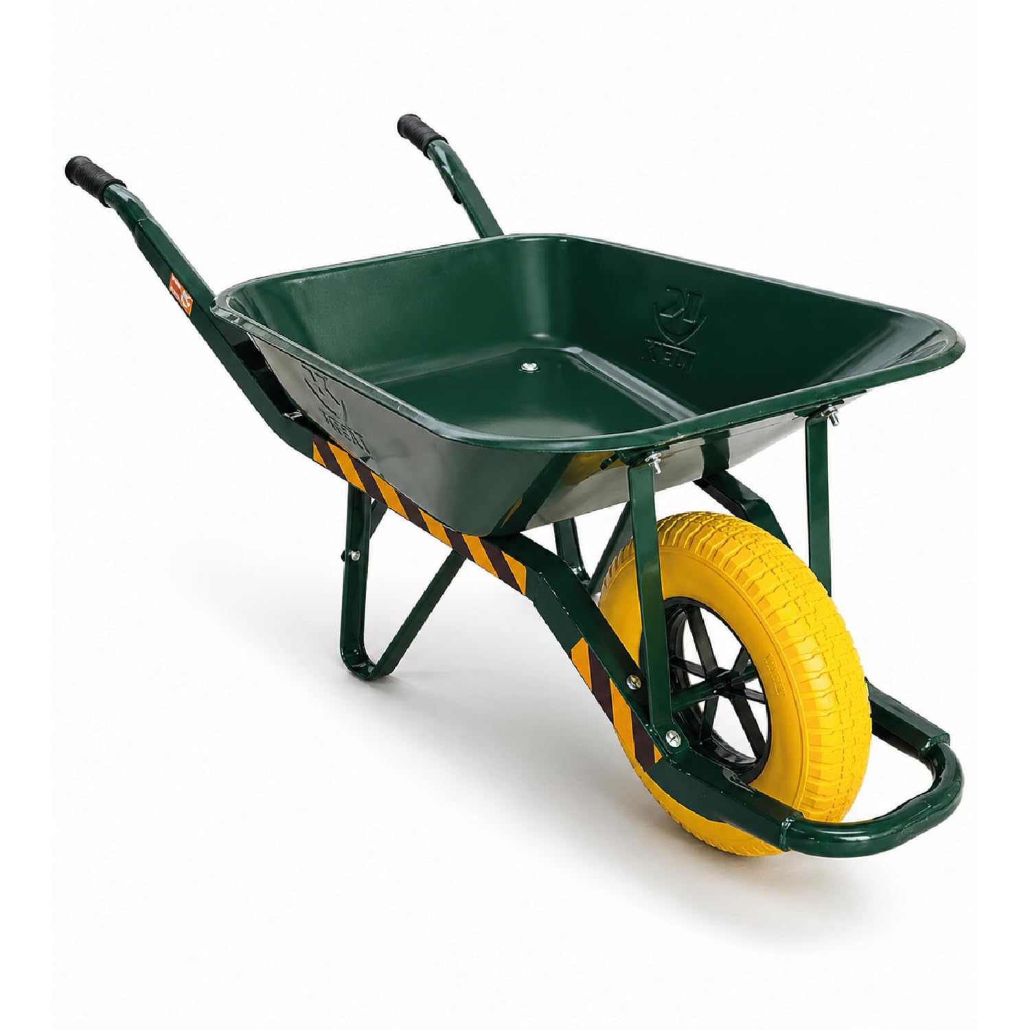 Brouette Chantier Professionnelle 90L - Roue Increvable - Structure Cornière 40x40 Renforcée - Jusqu’à 250 kg - Poignées Ergonomiques - Usage Intensif