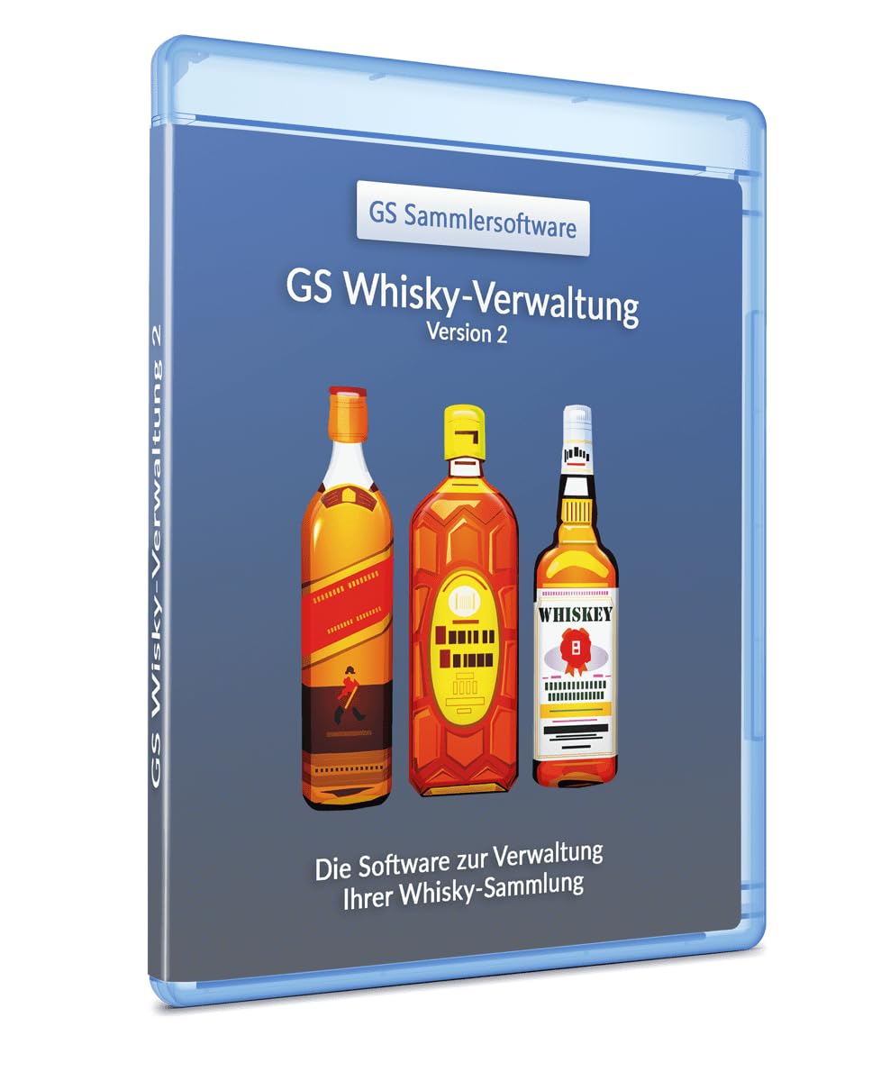 GS Whiskyverwaltung 2- Software zur Verwaltung Ihrer Whiskysammlung - Datenbank Programm für Whisky