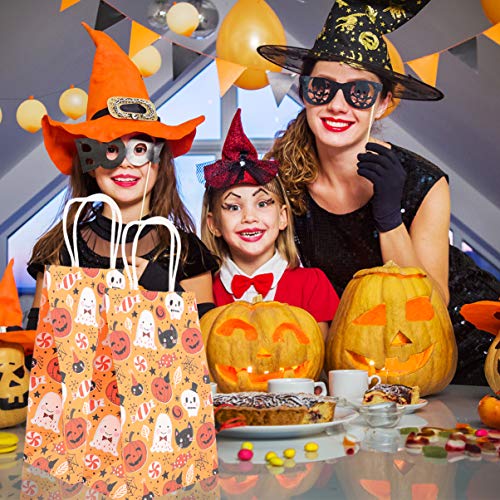 Bolsa de presente de Halloween Cabilock 10 peças de papel doce sacola de artesanato doce de Hallowee