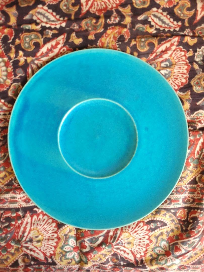 大嶺實清氏　大嶺工房 ペルシャンブルー皿　26㎝ 大嶺工房 大皿 ペルシャブルー