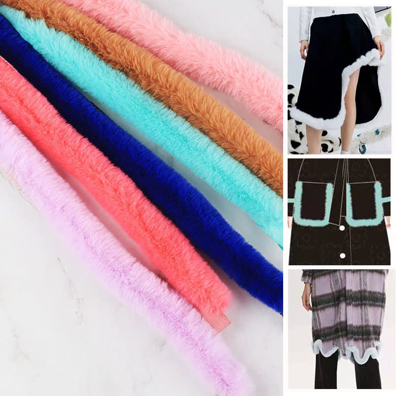 VIXDA 10 Mètres Faux Ruban De Fourrure De Lapin Rubans DIY