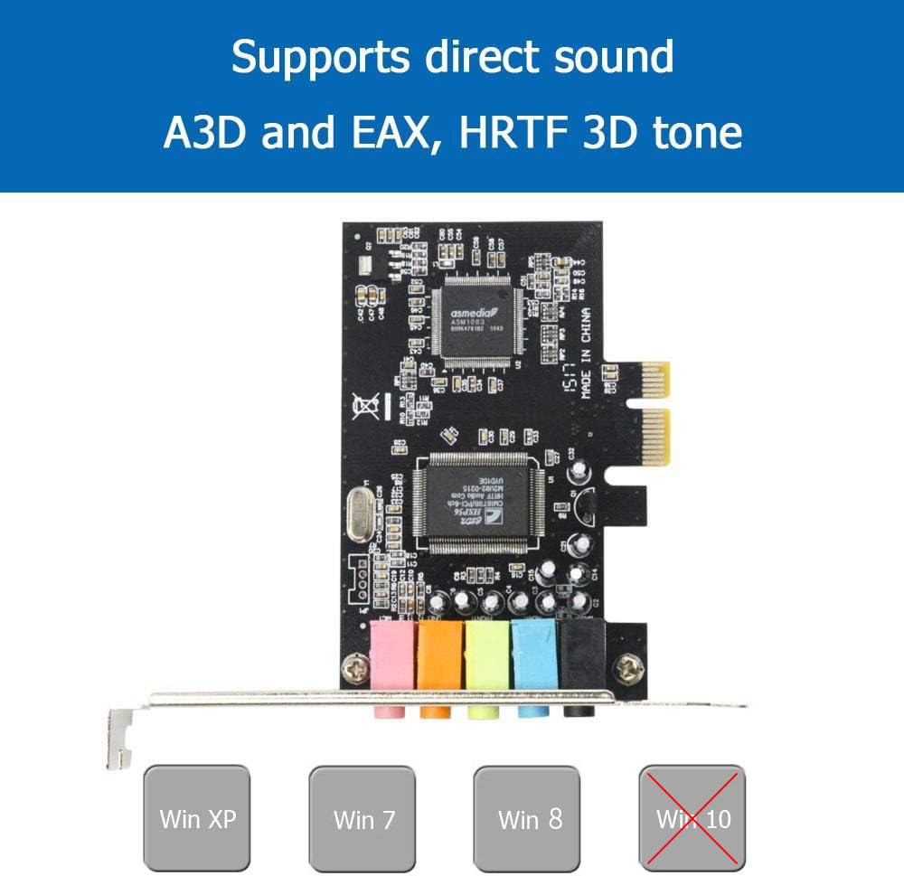 GODSHARK PCIe Sound Card - 5.1 Surround Sound -5 GODSHARK PCIe Sound Card - 5.1 Surround Sound -5