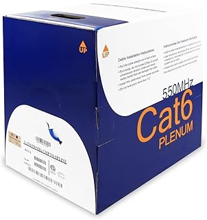 Wavenet WAV-CAT6E-PLEN-BL 6e04upbl3n Cat6e Plenum 600mhz Blue