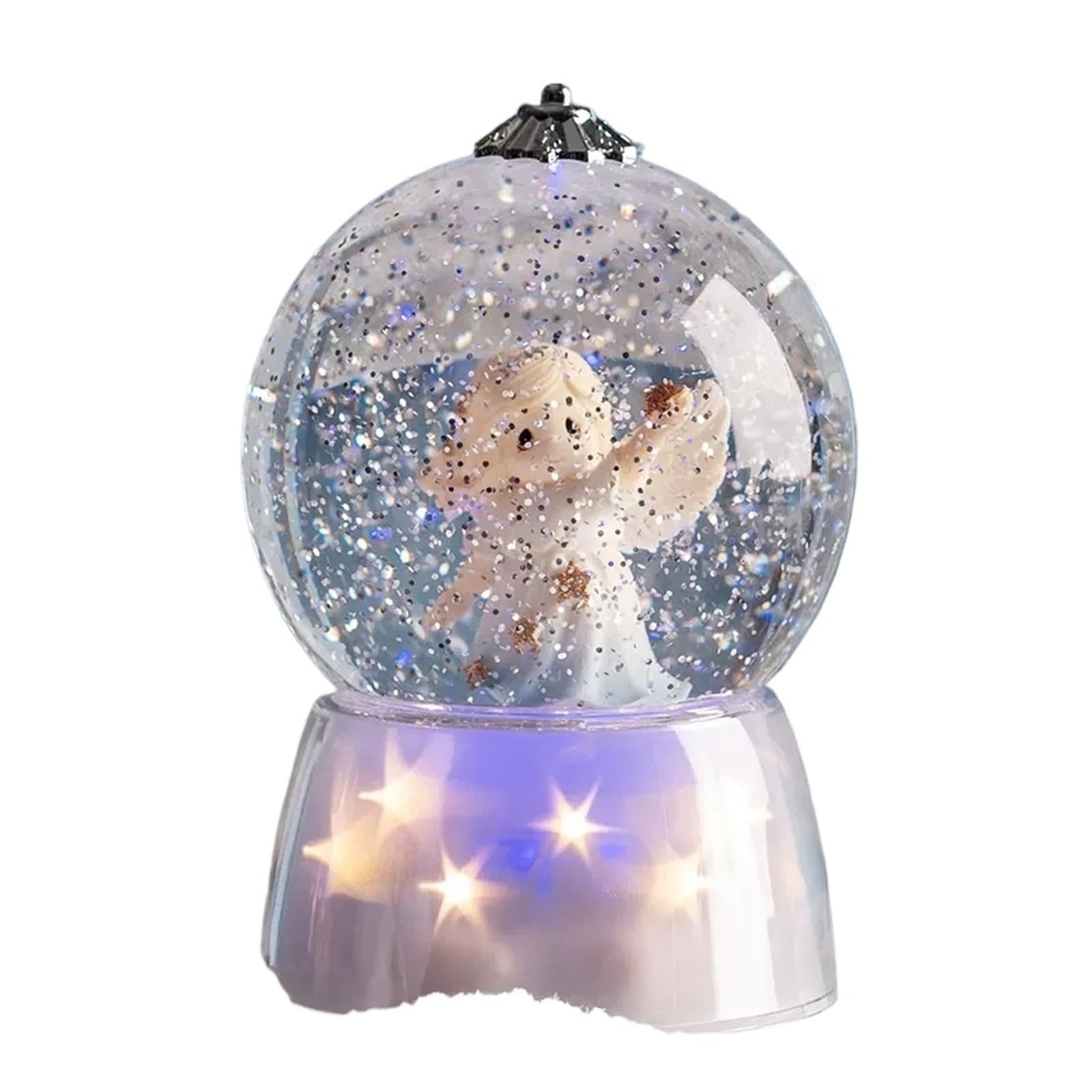 Dreamy Starlight - Carillon con sfera di cristallo e fiocco di neve, per fidanzato e fidanzata, regalo di San Valentino