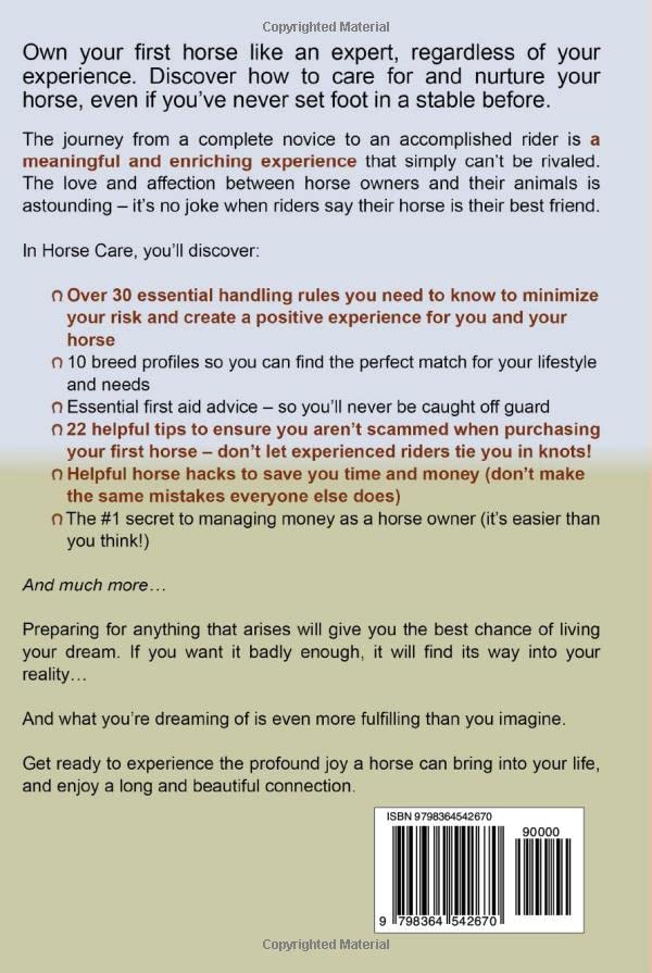 Horse Care: A Beginner’s Guide to Breed Selection, Barn Requirements, Daily Routine and Safe Handling Practices (Essentials of Modern Livestock Management) - Image 2