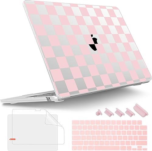 Miniatura 21 de Tuiklol Funda rígida para MacBook Air 2026, 2025, 2024, 2023, modelo M5, A3448, M4, A3241, M3, A3114, M2, A2941, funda rígida para MacBook de 15.3