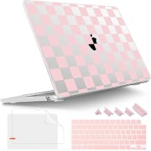 Tuiklol for MacBook Air 13 inch Case M5 2026 M4 2025 M3 2024 M2 2022 Release Model A3449 A3240 A3113 A2681,Plastic Hard Shell Cover for MacBook Air 13.6 with Touch ID, Grid