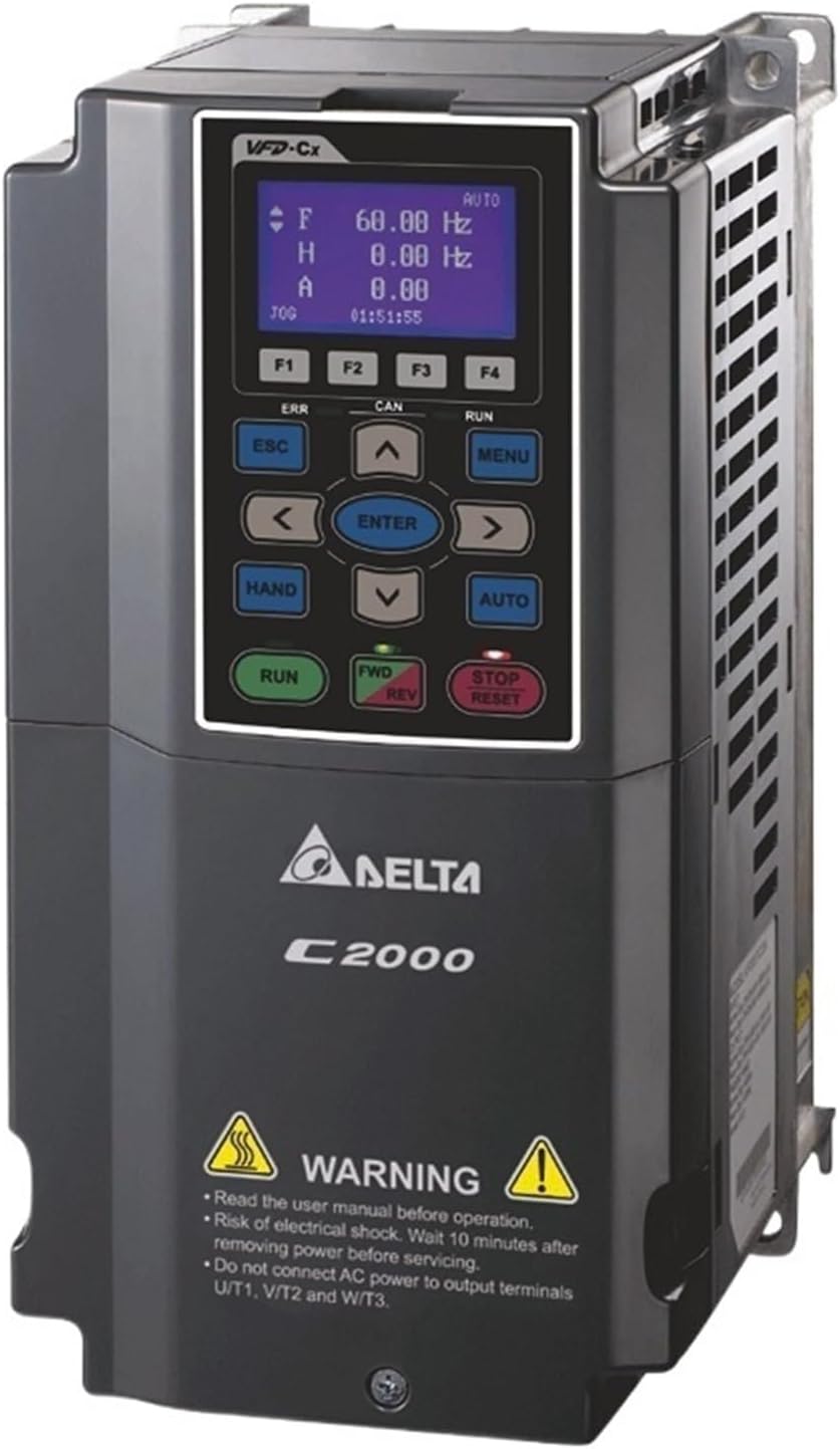 18.5KW 22KW 30KW 460V C2000 VFD Inverter AC Drive VFD185C43A-21 VFD220C43A-21 VFD300C43A-21(Vfd185c43a-21)