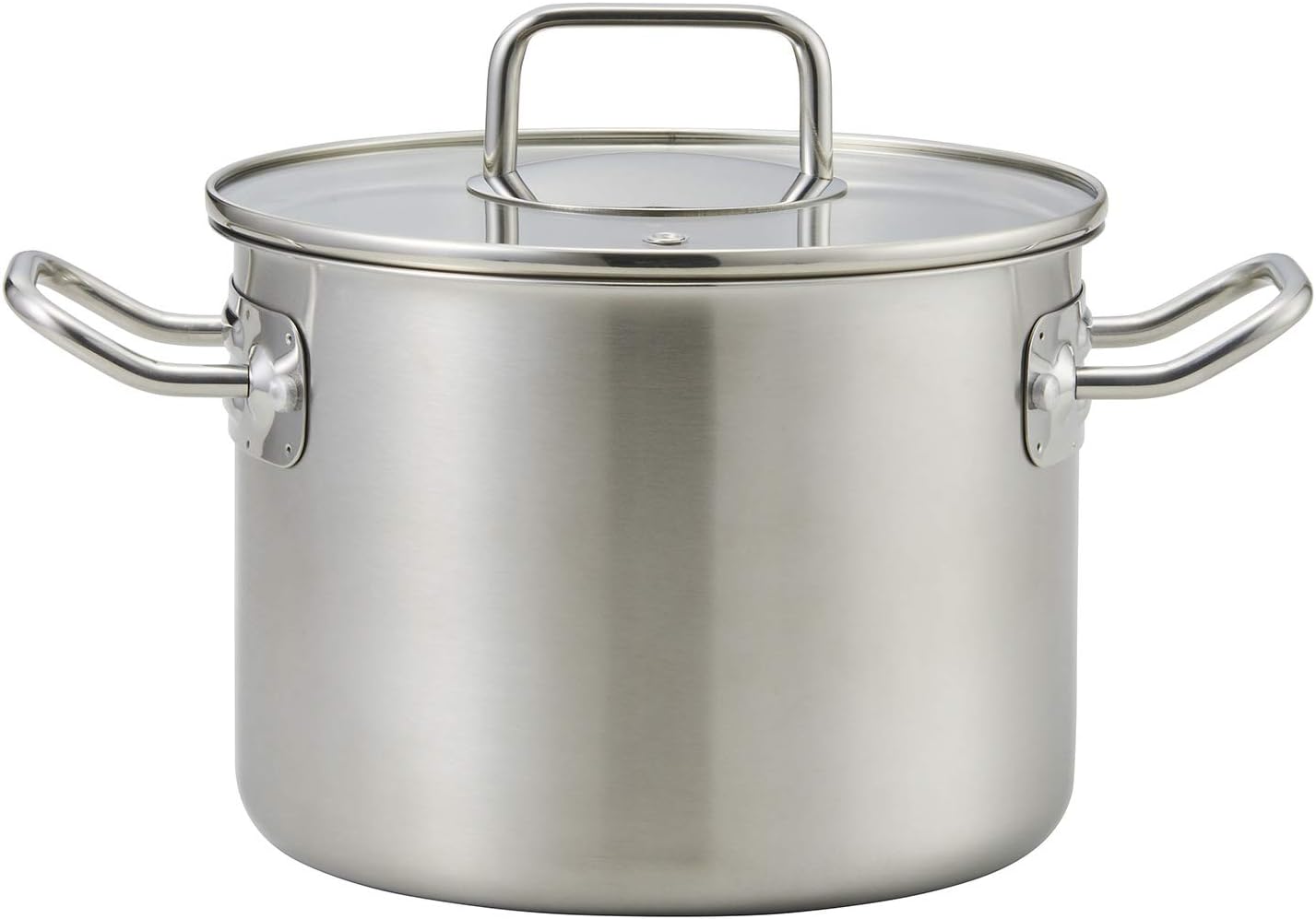 Bestco ND-6345 Small Torso Pot, Satin, 8.7 inches (22 cm), Echos, Lightweight, Visible, Stainless Steel, Includes Glass Lid, Induction Compatible