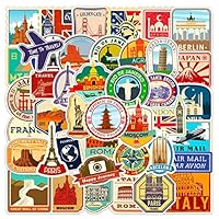Amazon.co.jp: For旅行都市 ステッカー シール 50枚セット トラベル