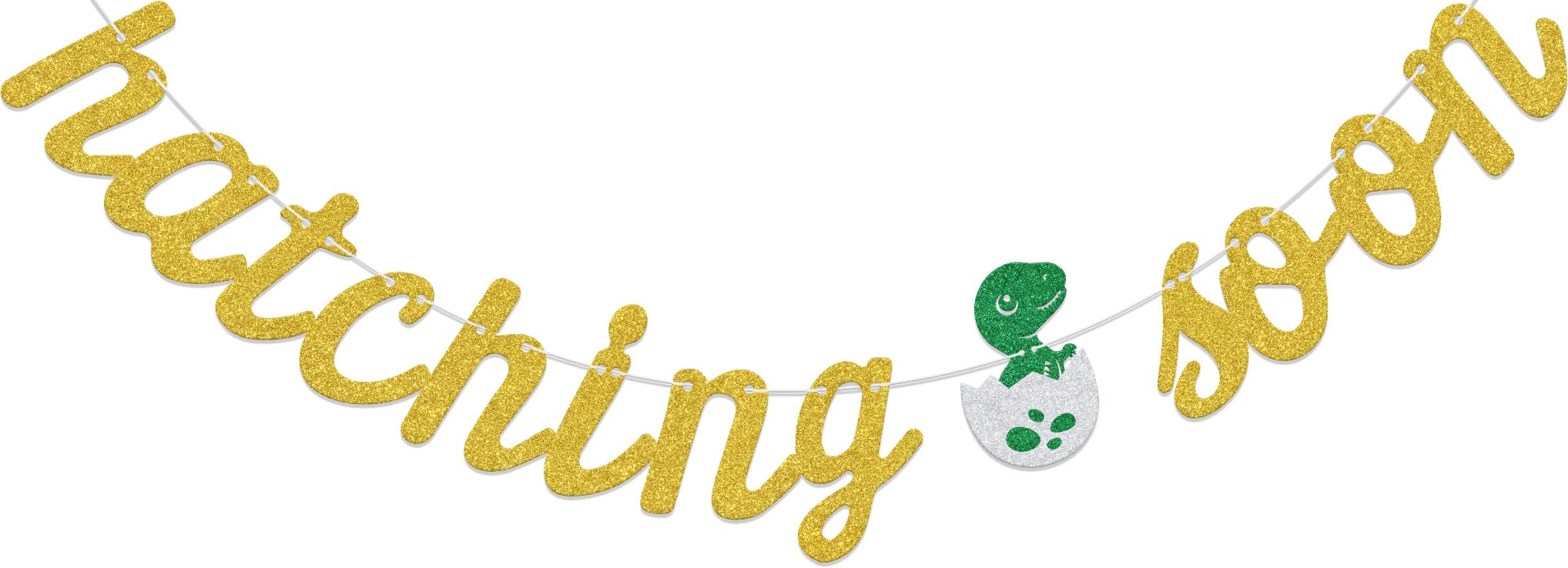 Aumccxz Hatching Soon Banner Dinosaur Baby Shower Decorations A Little Dinosaur Is About to Hatch Baby Shower Gender Reveal Party Decorations Gold