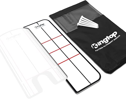 Miniatura 11 de KINGTOP Espejo de Putting de Golf - Ayudas de Entrenamiento de Alineación de Putting para Consistencia y Precisión - Ideal para Práctica