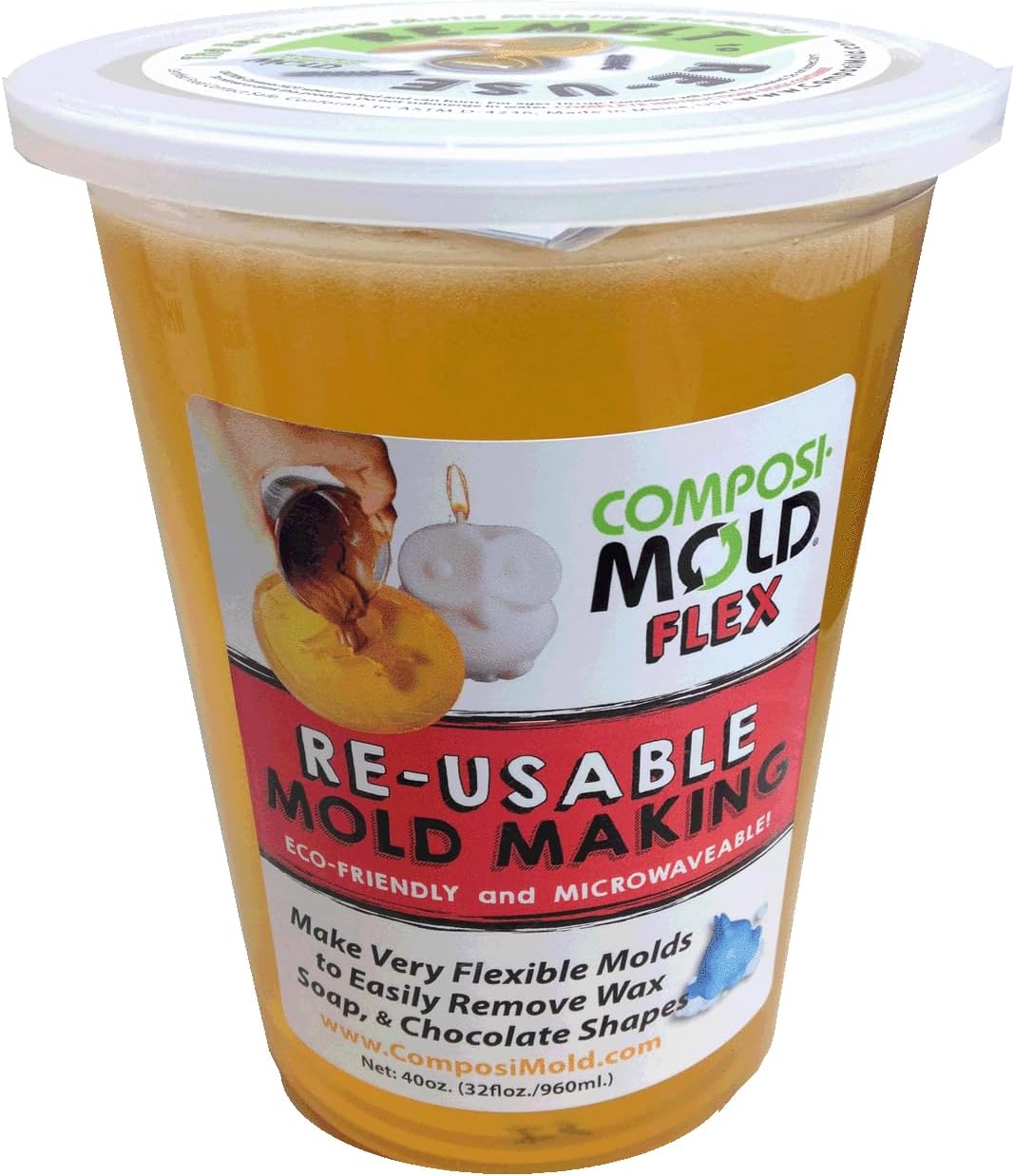 ComposiMold Flex Food Contact Safe 40 oz. Reusable