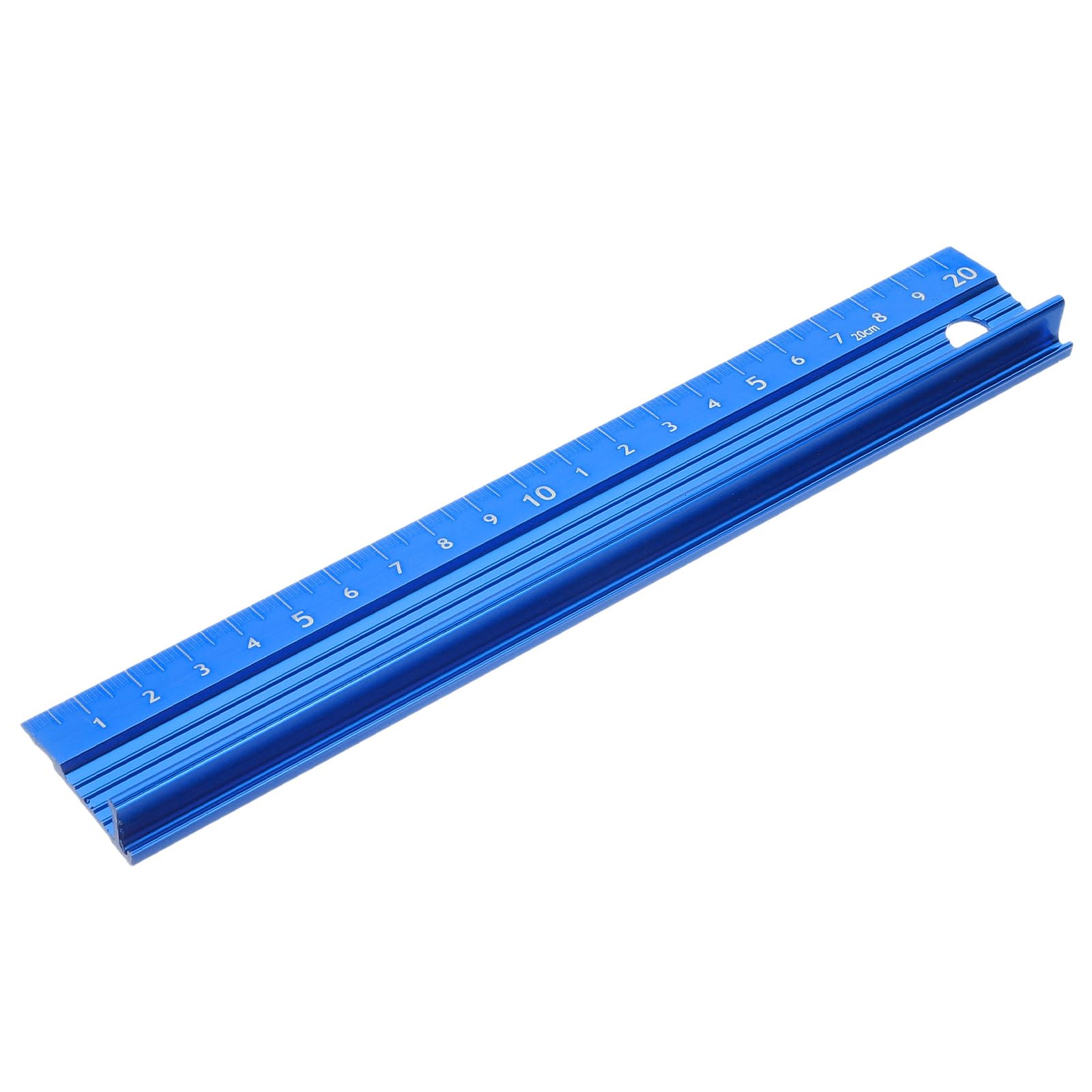 PATIKIL 20cm/8" Aluminum Cutting Rule Ruler