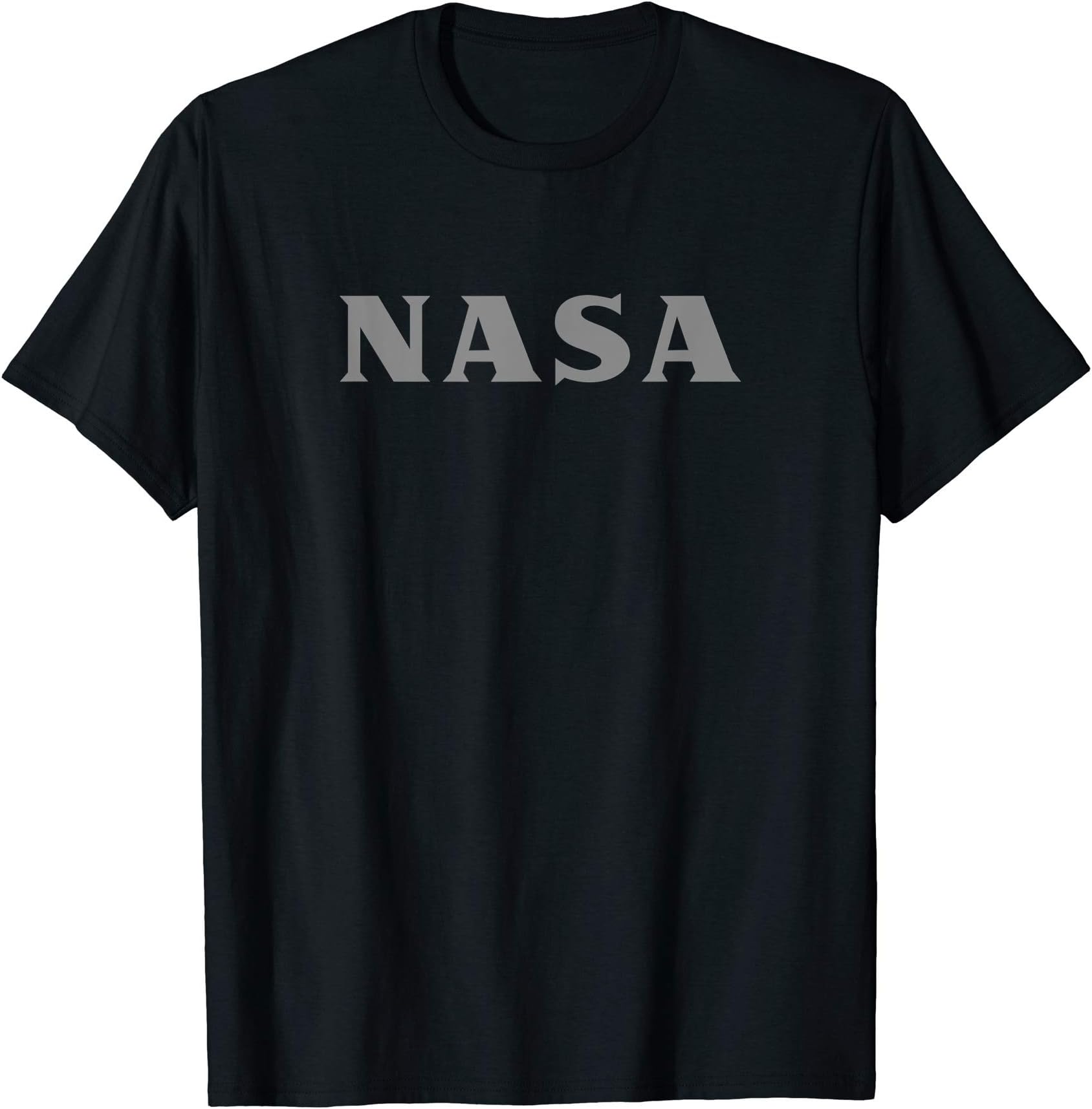 NASA Meatball Logo Font Design (Grey) - NASA Space T-Shirt
