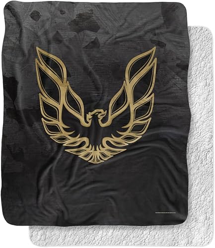 Pontiac - Manta de 50 x 60 pulgadas, manta de sherpa galvanizada con tacto sedoso, súper suave