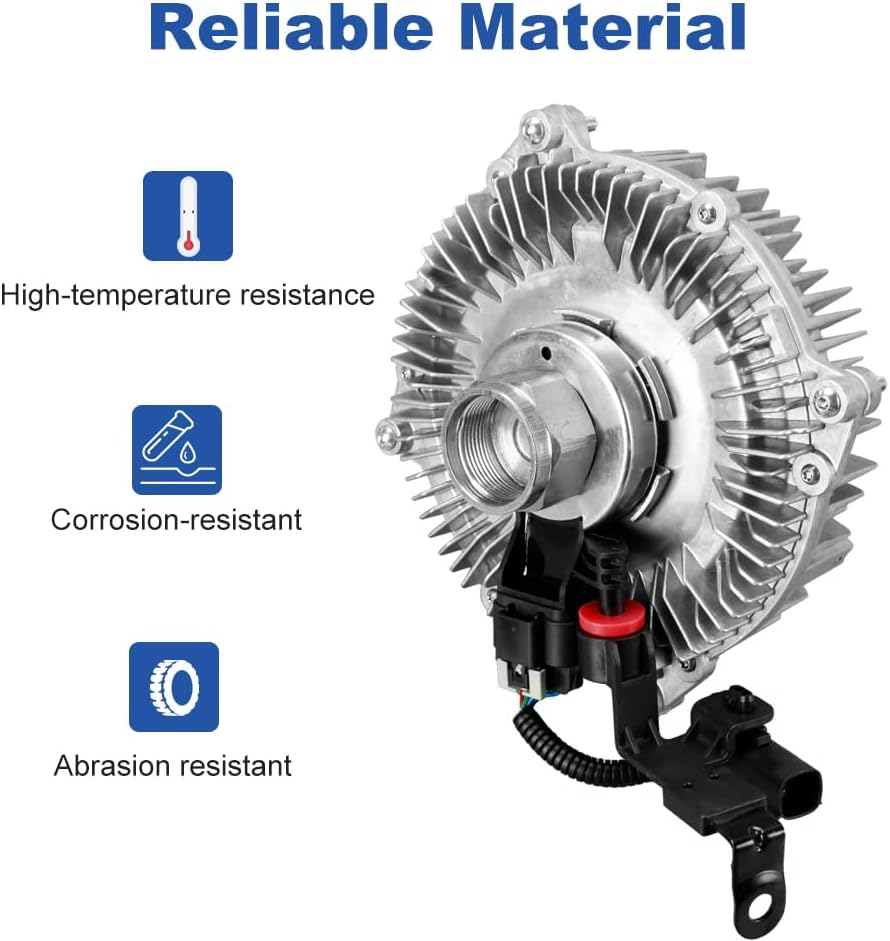 Cooling Radiator Fan Clutch Compatible with Ford F-250 F-350 Super Duty 2011-2019 F-450 F-550 Super Duty 2011-2018 V8 6.7L Replacement for BC3Z8A616D