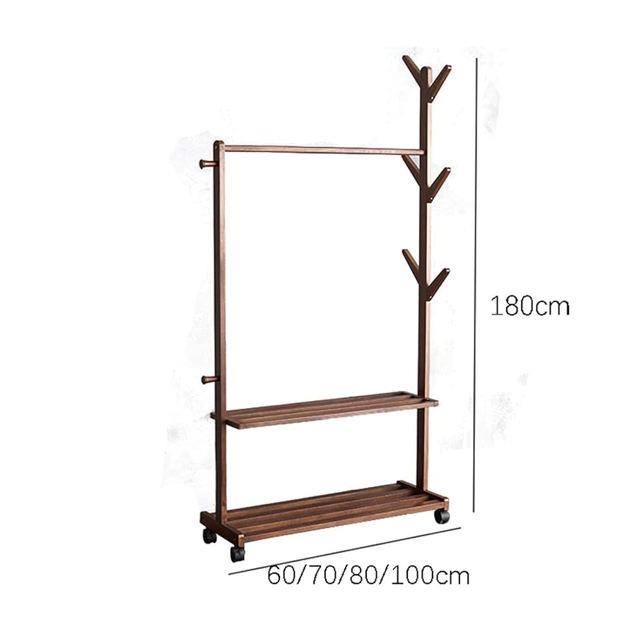 ハンガー 簡易衣類収納スタンド コートハンガ ホワイト 棚付き ホイール付き2 2コートハンガー ホイール付き 2段置物棚付き 大容量ハンガー