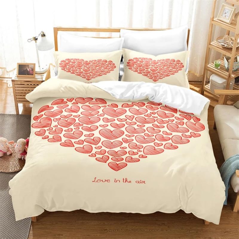Funda nórdica cama 180 Amor Beige 240x260 decorativa para renovación de dormitorio matrimonial