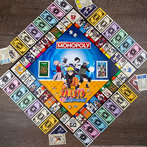 Monopoly Naruto | Collectible Monopoly Game Featuring Japanese Manga Series | Familiar Locations And Iconic Moments From The Anime Show, 2-6 Players #TOP1