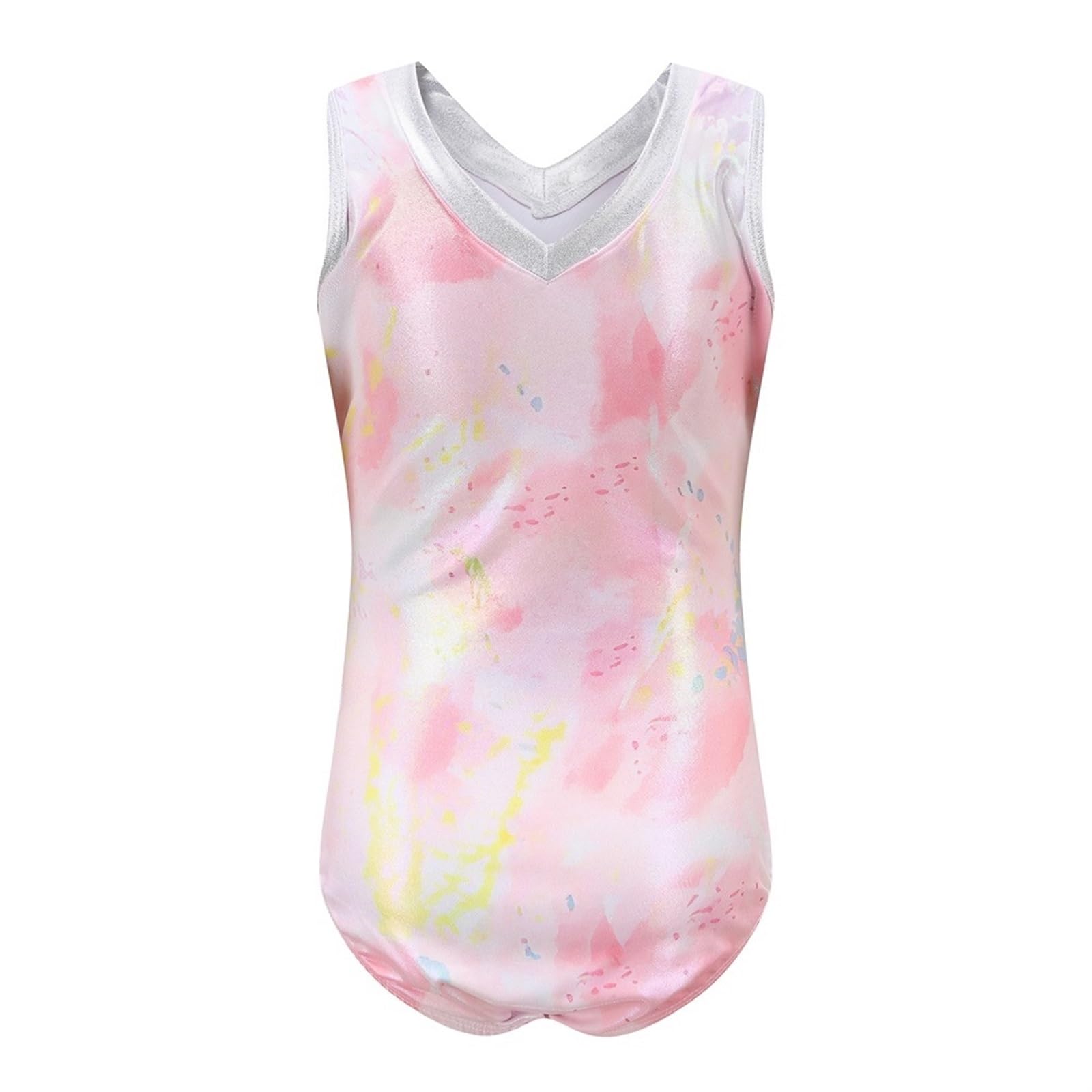 Maillot Gimnasia Ritmica Leotardos de Gimnasia for niñas Vestidos de Ropa Deportiva Brillantes de una Pieza for niñas Sin Mangas Apperal atlético for niños