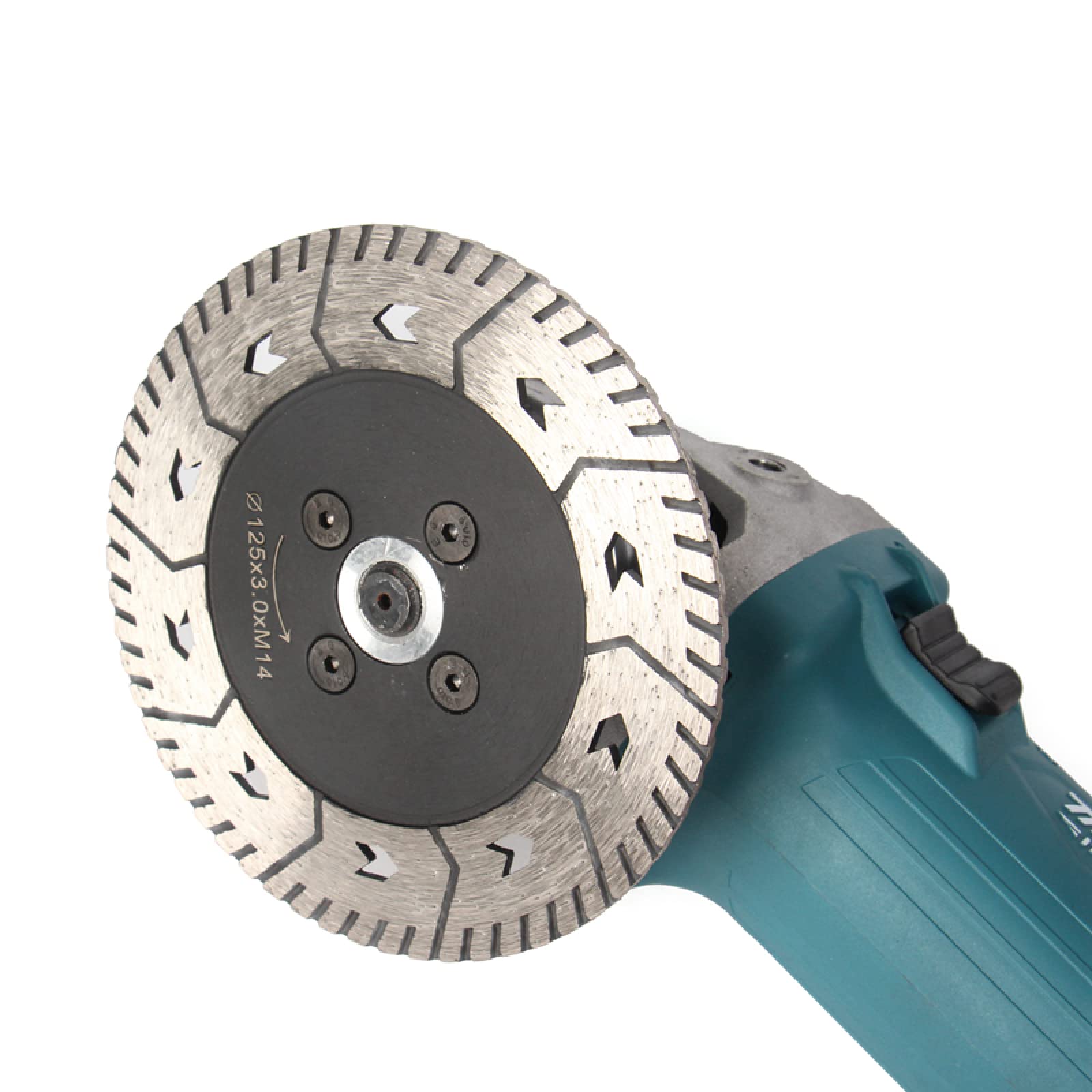 Disco de Corte de Diamante con Rosca M14 for Amoladora Angular de 75/110/125 mm, Hoja de Sierra for Granito, mármol, baldosas de hormigón, 1 Unidad(1pc M14 Thread 125mm)