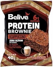 Brownie Protein sabor Cappuccino Sem Açúcar Sem Glúten Sem Leite Belive - 40g