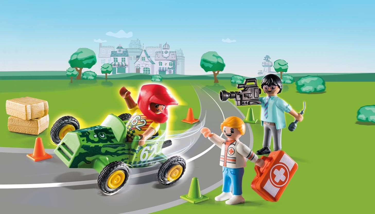 Playmobil Duck On Call - Ambulance Action: Help The Racing Driver