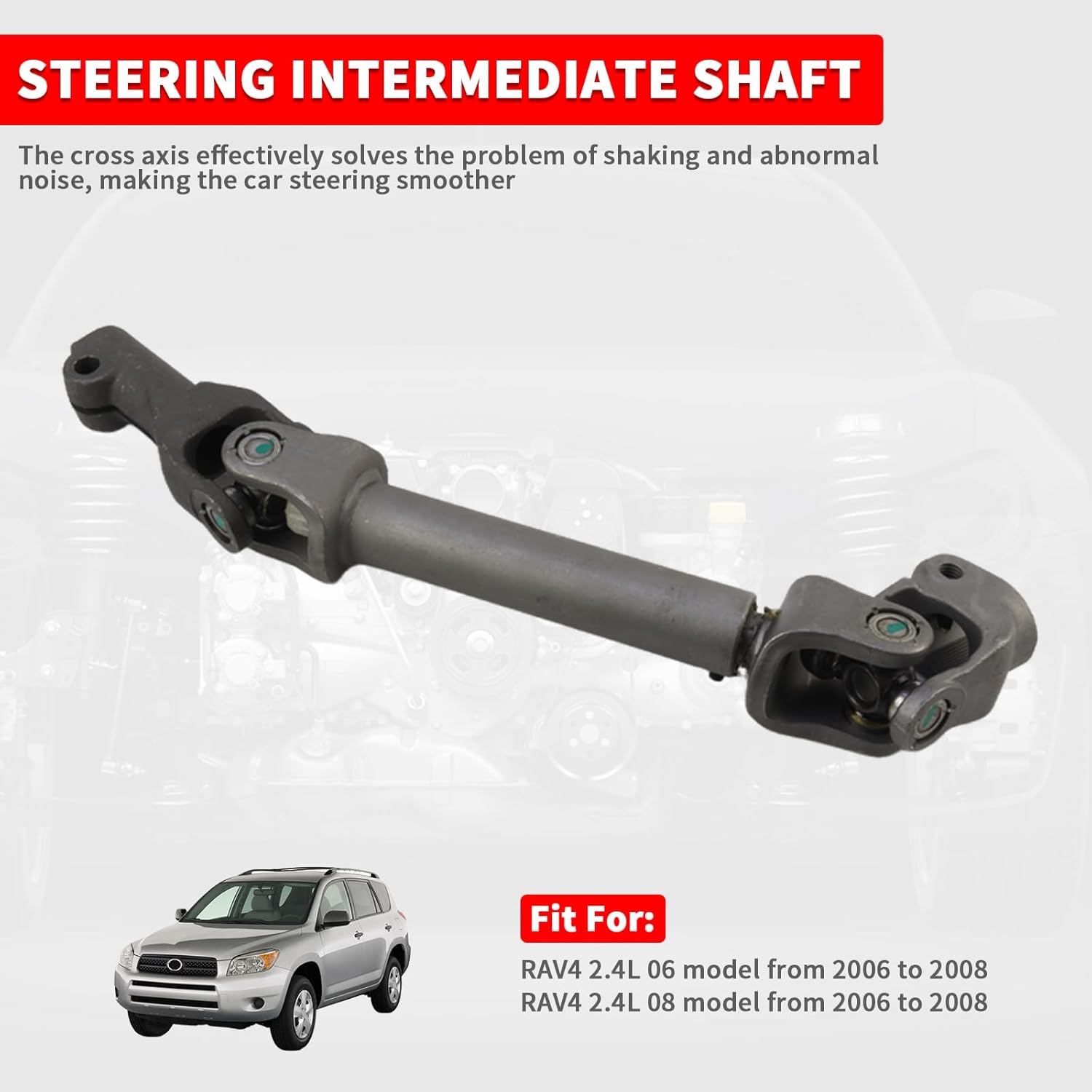 45260-42090 Steering Intermediate Shaft Assembly Steering Column Shaft for Toyota Rav4 2006-2014, Replaces 4526042090
