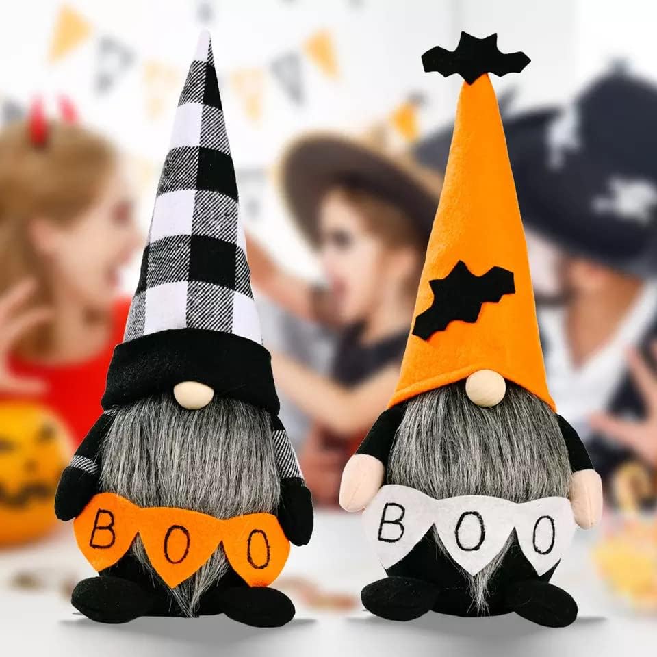 Sly Sippy Halloween Gnome Ornaments | Halloween Gonk | Halloween Gnome |Halloween Decorations| Autumn Decorations | Halloween Ornaments | Halloween Tree Decorations | Gonk Gifts  2 Pcs