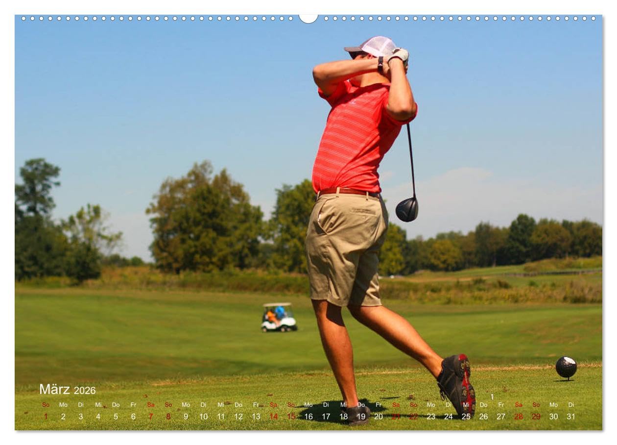 Passion Golf (Wandkalender 2026 DIN A2 quer), CALVENDO Monatskalender: Stimmungsvolle Impressionen aus der Welt des Golfsports (CALVENDO Sport)
