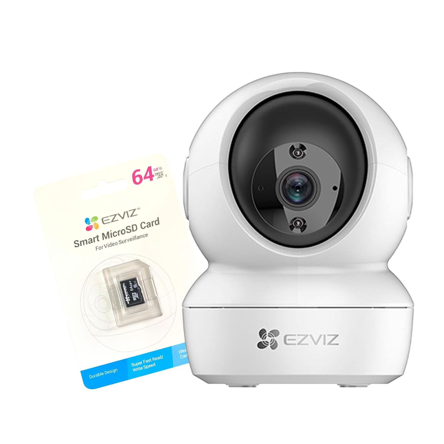 EZVIZ CS-H6C 1080p Indoor Wi-Fi Smart Security Camera with 64GB Micro SD Card | 360° View | Motion Detection | Night Vision | Auto-Tracking | 2-Way Talk EZVIZ CS-H6C 1080p Indoor Wi-Fi Smart Security Camera with 64GB Micro SD Card | 360° View | Motion Detection | Night Vision | Auto-Tracking | 2-Way Talk