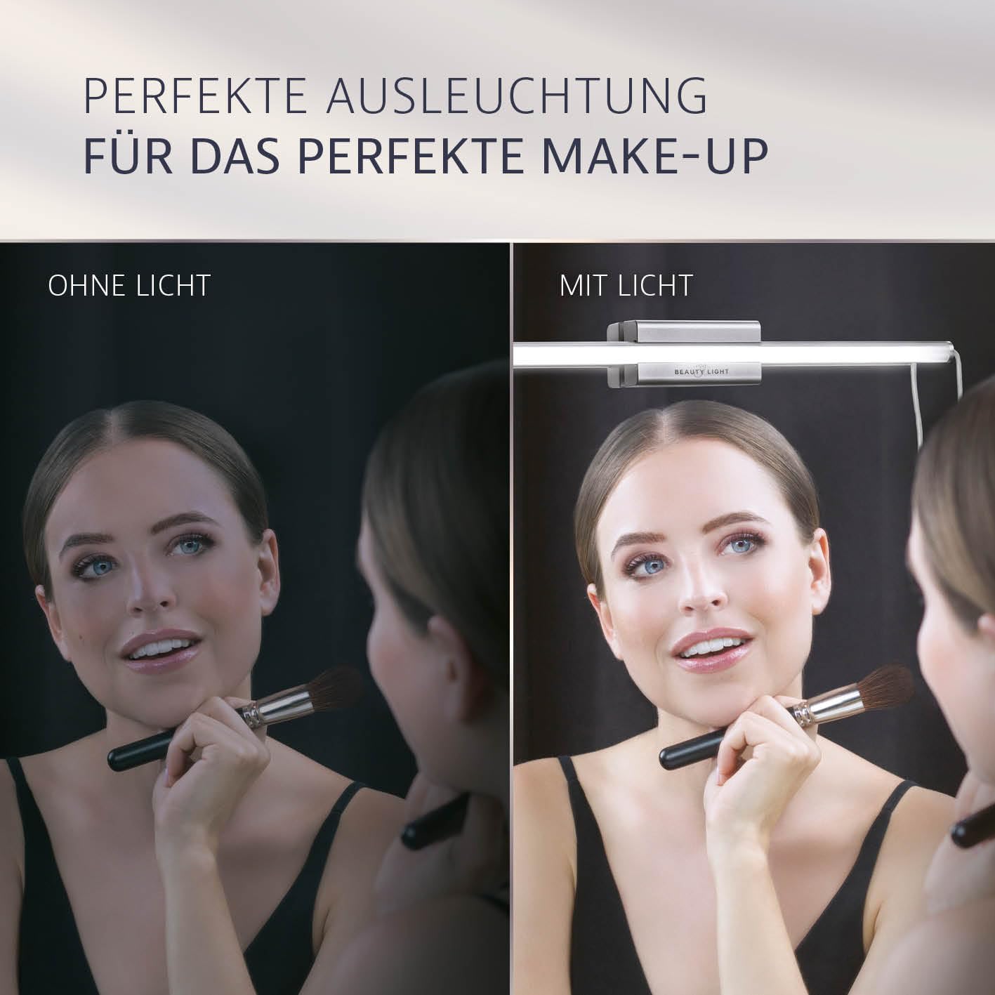 My BEAUTY LIGHT Glamour Edition 5-in-1 LED-Spiegelleuchte simuliert Tageslicht 5 Lichteinstellungen