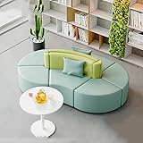 Elliptisches Loungesofa für Bibliothek, Trainingszentrum, Einkaufszentrum, Empfangsbereich – kreative Sitzlösung für öffentliche Räume