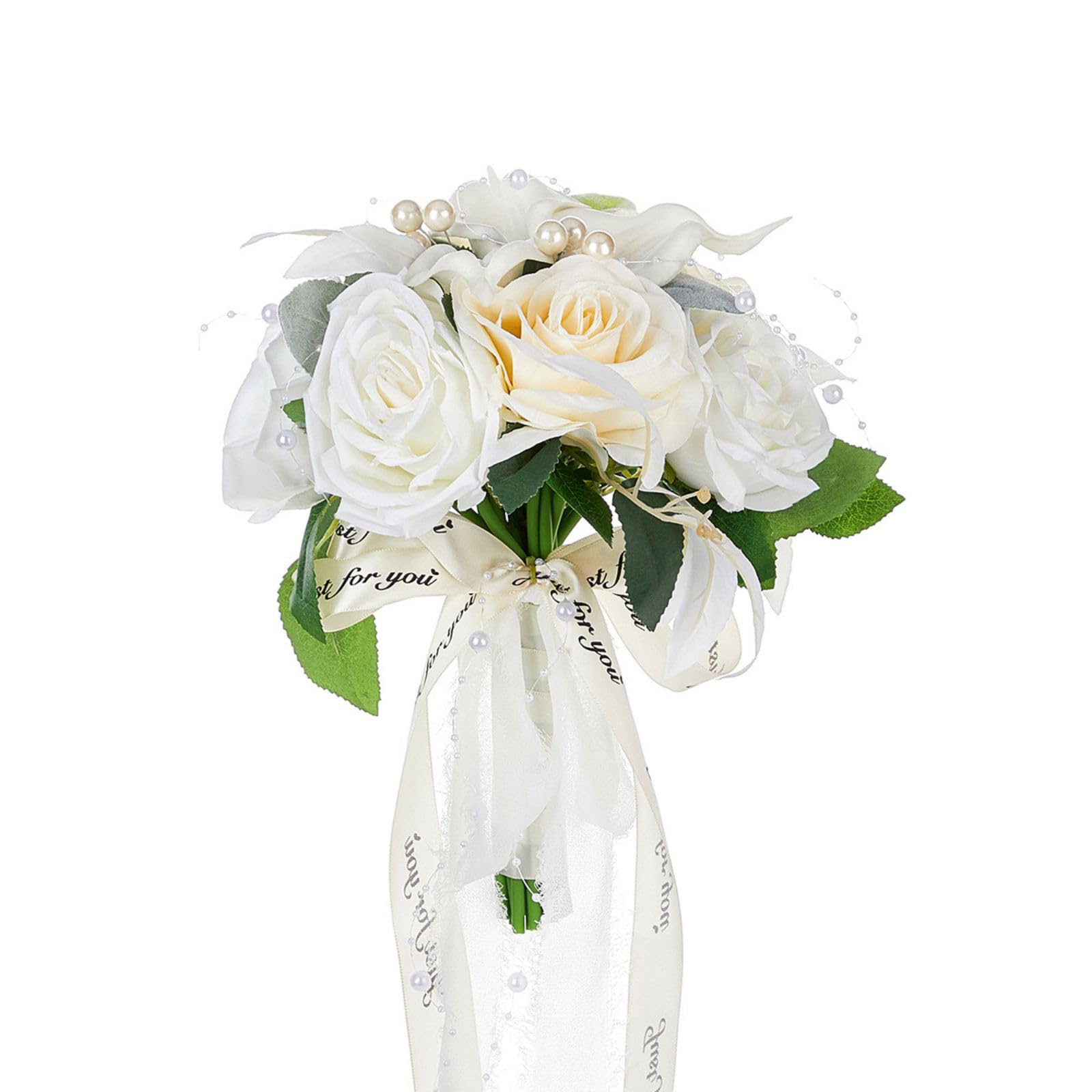 OSNIYAW Bouquets Artificial Flower Arrangement Artificial Bouquets for Wedding Centerpieces, Ceremony, Anniversary Bridesmaid Flower Decoration